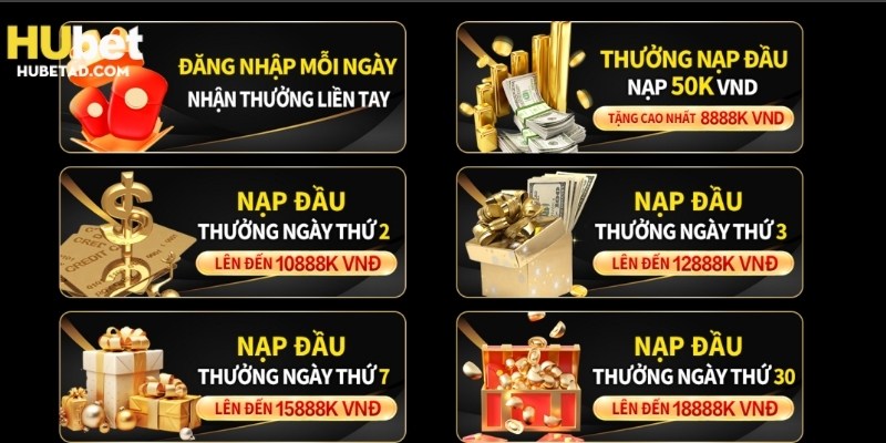 Hàng loạt khuyến mãi hubet chào mừng hội viên mới
